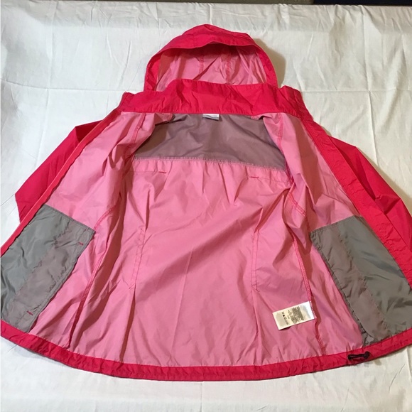 Columbia Womens Small Pink Switchback Waterproof Hooded Rain Jacket Packable - Picture 11 of 16